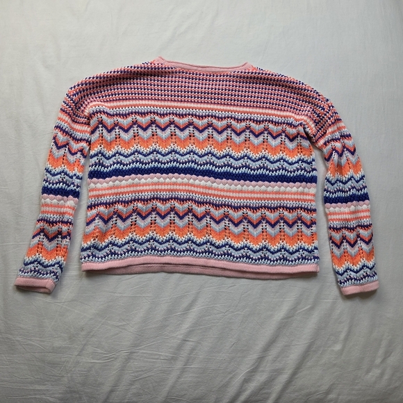 Lilly Pulitzer Samora Multicolor Chevron Knit Sweater Size M - Picture 13 of 13